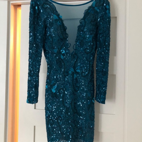 Scala turquoise sequinned dress - Picture 2 of 5